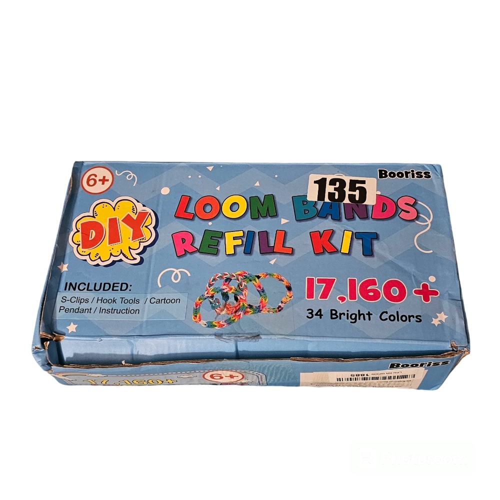 BOORISS Loom Bands Refill Kit 34 colors